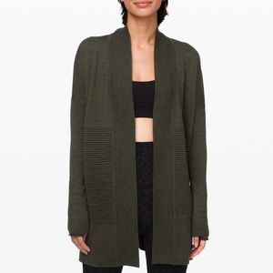 Lululemon Sit In Lotus Wrap II Heathered Dark Olive Size 8